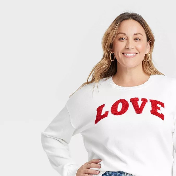 Women's Valentine's Day Love Graphic Sweater