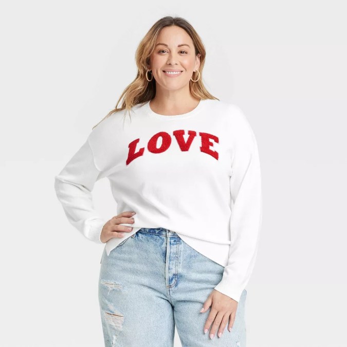 Women's Valentine's Day Love Graphic Sweater