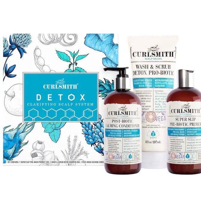 Clarifying Detox Microbiome Scalp Hair Set de Curlsmith