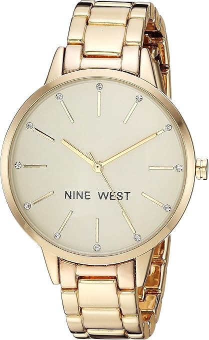 Reloj de mano dorado de Nine West