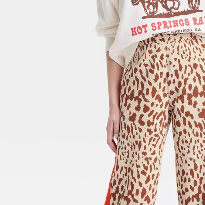 Women's Leopard Print Pants de Brown