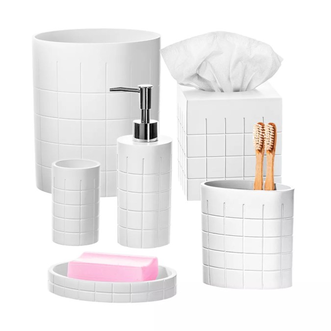 Polar White 6 Pcs Bath Set de Creative Scents