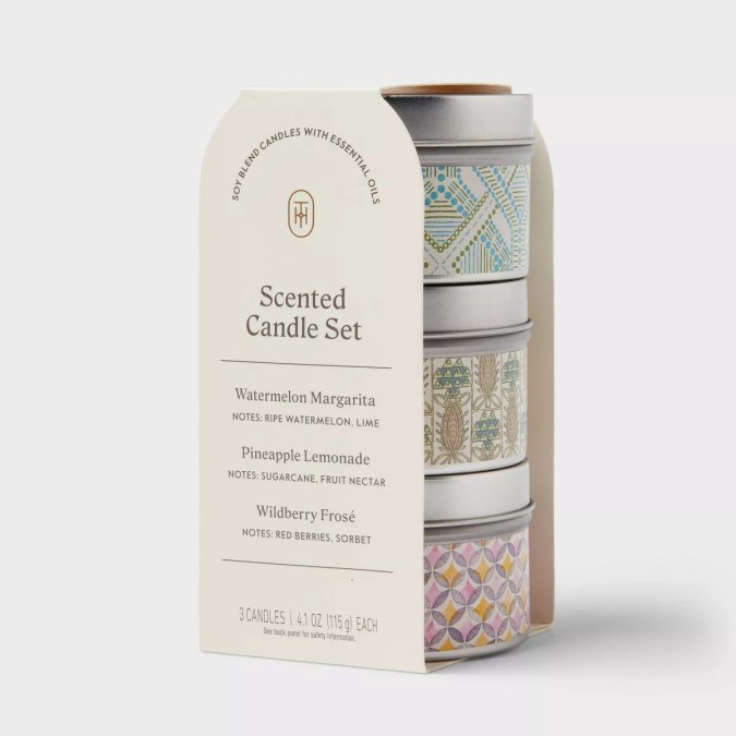 3pk Tin Candle de Threshold