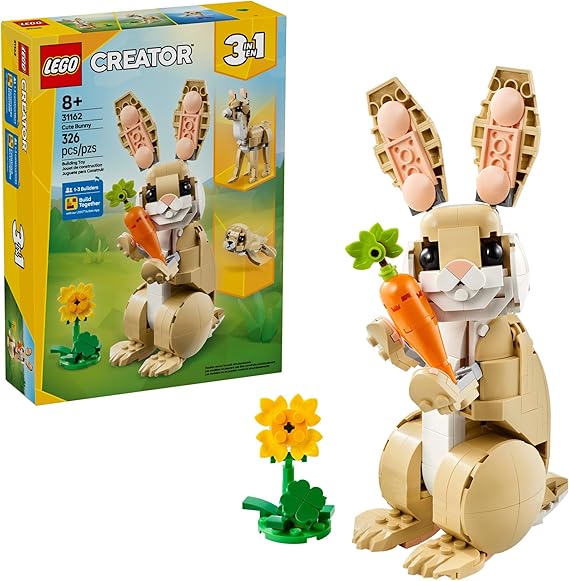 Creator Cute Bunny de Lego disponible la tienda online Amazon de Pascua.