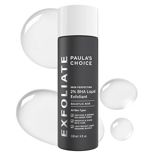 2% BHA Liquid Exfoliate de Paula's Choice, disponible en Amazon.