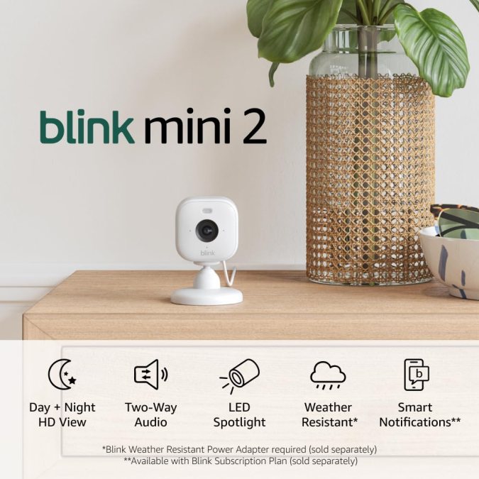 Amazon Blink Mini 2, disponible en Amazon.