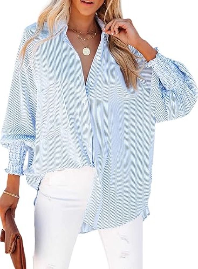 Blusa casual de Lemafer, disponible en Amazon.