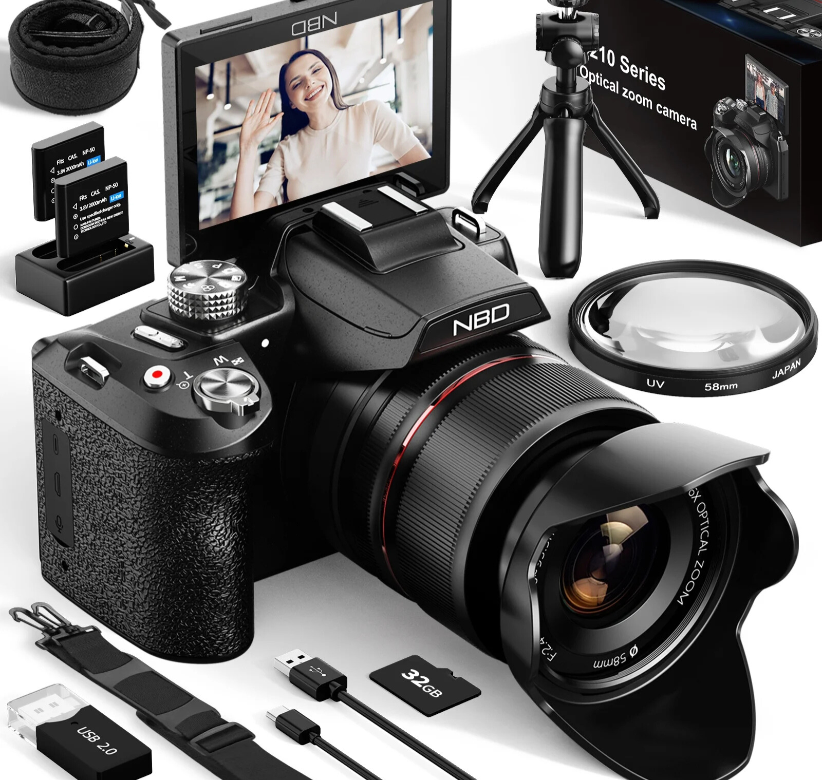 Digital Camera 5K 64MP de NBD
