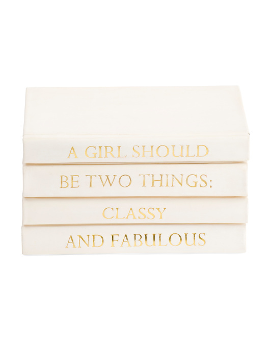 Quote Decorative Stacked Book Set de E LAWRENCE LTD