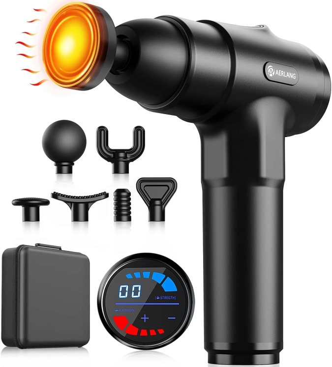Pistola de masaje con calor de Aerlang