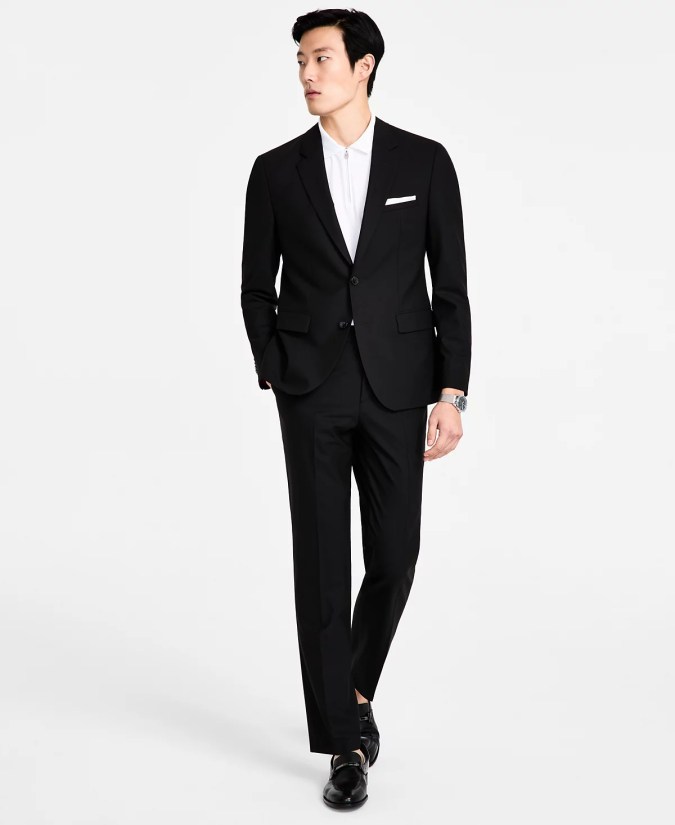 Men's Modern-Fit Wool Blend Suit de Hugo Boss