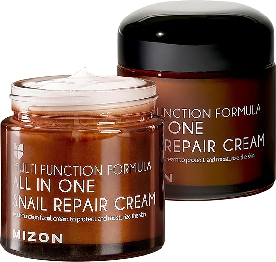 All in One Snail Repair Cream de Mizon, disponible en Amazon.