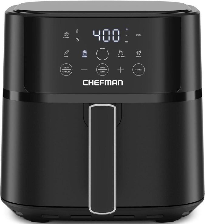Freidora de aire de Chefman, disponible en Amazon.