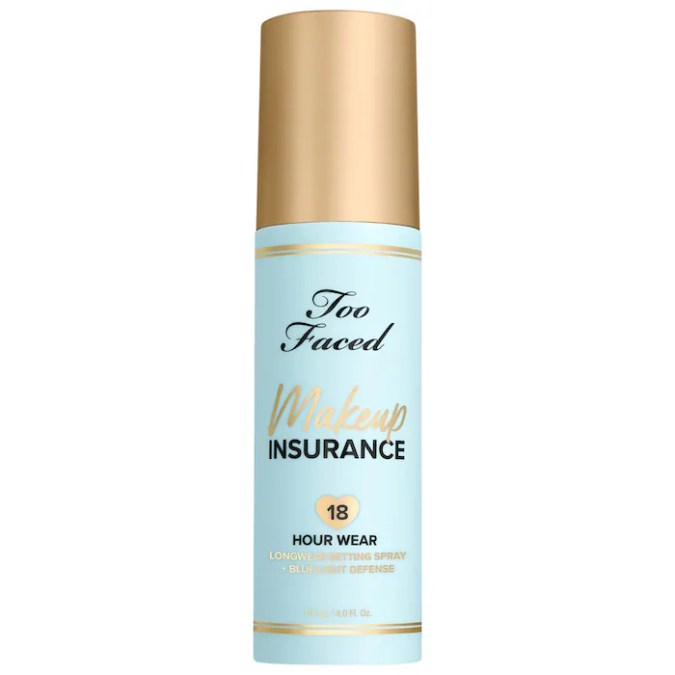 Makeup Insurance Longwear Setting Spray de Too Faced, disponible en Sephora.