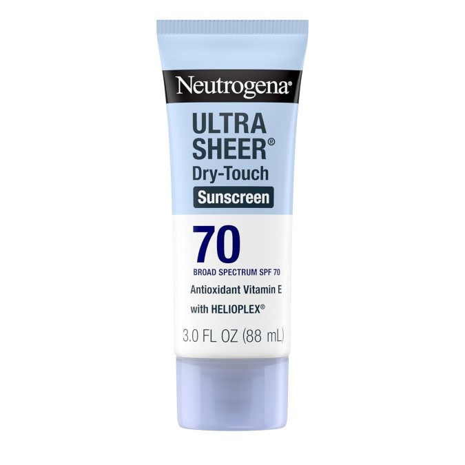Ultra Sheer Dry-Touch de Neutrogena, disponible en Amazon