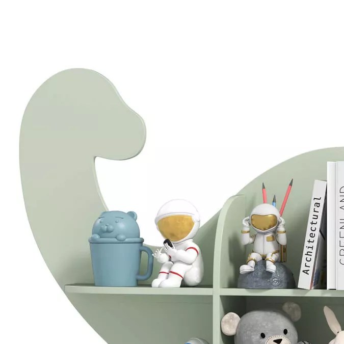 Floating Dinosaur Kids Bookshelf Wall de Costway, disponible en Target.
