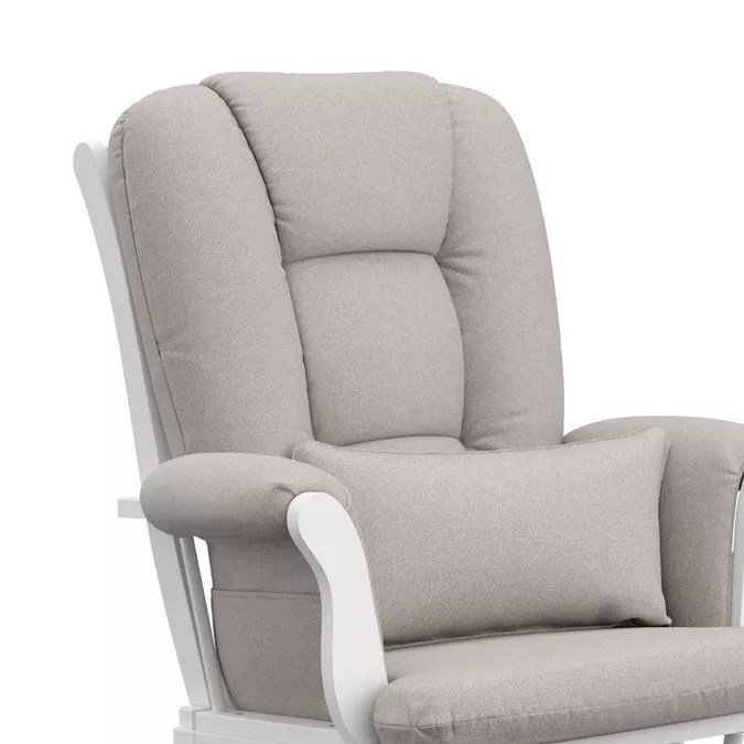 Tuscany Glider Nursery Rocking Chair and Ottoman de Storkcraft, disponible en Target.