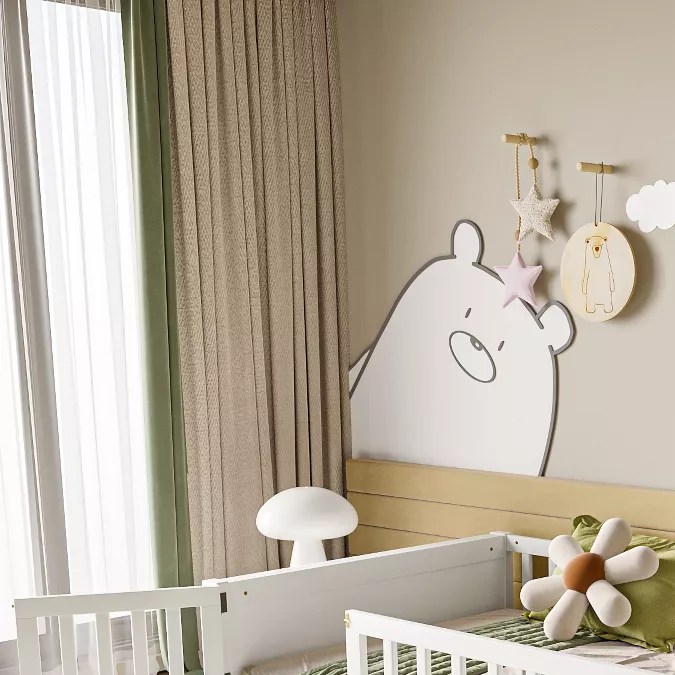 Twin Size Montessori Floor Platform Bed de Whisen, disponible en Target.