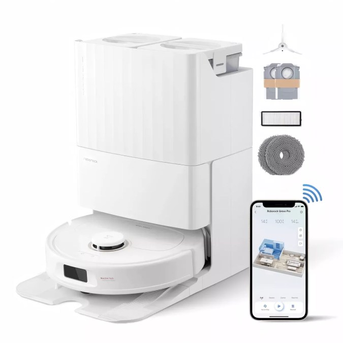 Qrevo Pro Robot Vacuum and Mop de Roborock, disponible en Target.