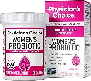 Women's Probiotic de Physician's Choice, disponibles en Amazon.