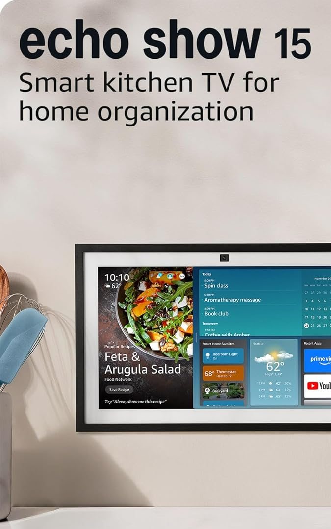 Echo Show 15 de Amazon, disponible en Amazon.
