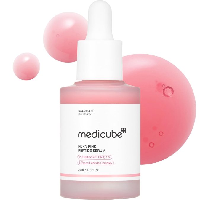 PDRN Pink Peptide Serum de Medicube, disponible en Amazon.
