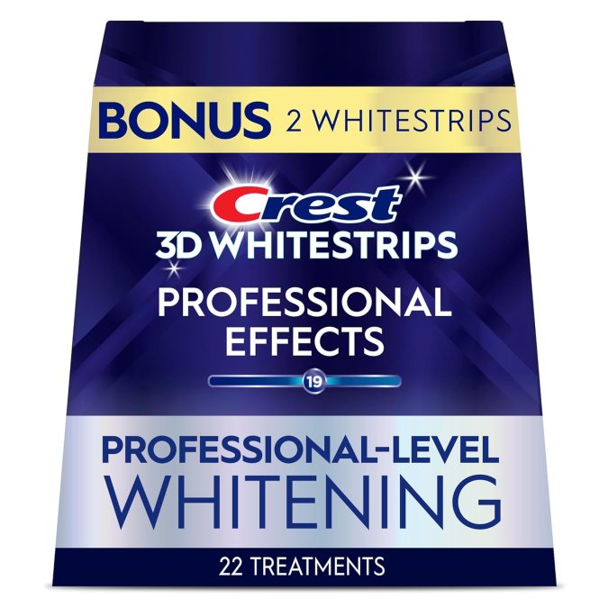 3D Whitestrips de Crest, disponible en Amazon.