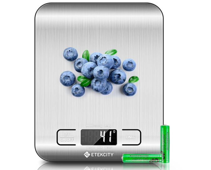 Báscula de cocina digital de Etekcity, disponible en Amazon.