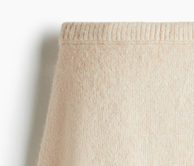 Knit Mini Skirt disponible en H&M.