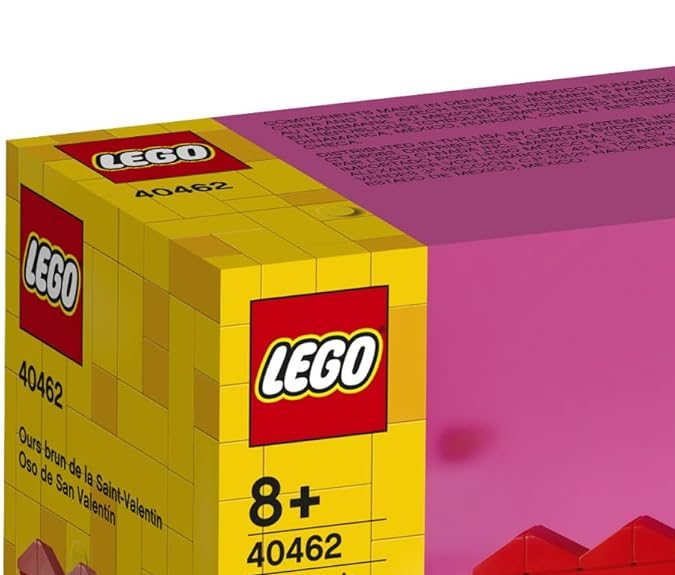 Kit de construcción de San Valentín de LEGO, disponible en Amazon.