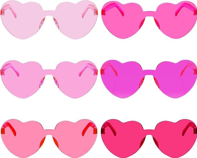 Lentes de sol en forma de corazón de Fengek, disponible en Amazon.